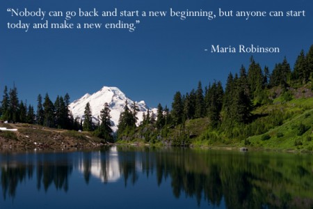 Никто не может вернуться назад и начать все с начала, но любой может начать сегодня и создать новое окончание.