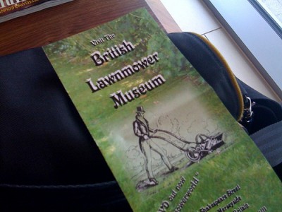British Lownmower museum brochure / Бртанский музей газонокосилок брошюра