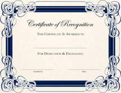 Сертификат на английском языке