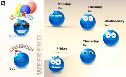 The days of the week / Дни недели