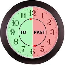 Если нужно указать часы с минутами, употребляют предлог "to" или "past". 