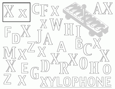 Английский алфавит с картинками. Раскраска