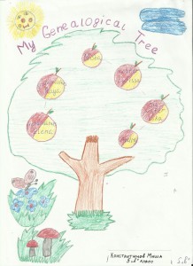 Проект "Моя семья: родословное дерево" (My family), Константинов Михаил, 5 "В" класс
