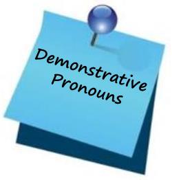 Demonstrative Pronouns / Указательные местоимения в английском языке