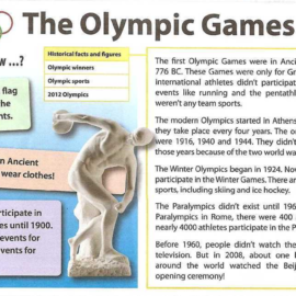 Lexic «Olympic Games» / Лексика «Олимпийские игры» на английском языке с заданиями