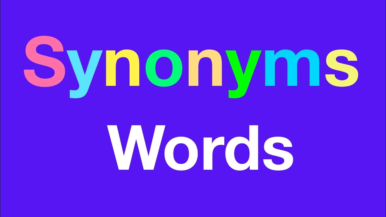 synonyms / синонимы