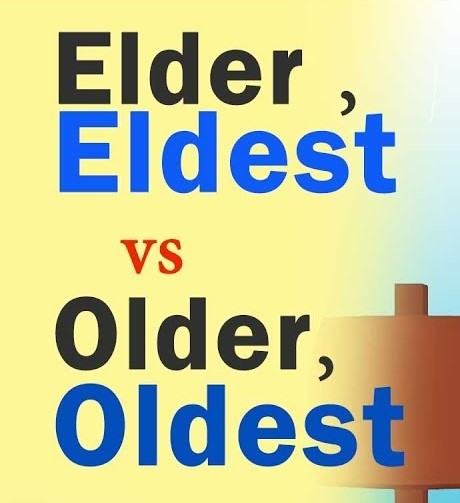 Разница между older, oldest и elder, eldest