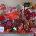 Выставка школьного конкурса к Дню Святого Валентина