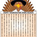 Кроссворд «Поиск слов» (Word Search)» к Дню Благодарения (Thanksgiving Day) на английском языку