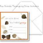 Пригласительные открытки по теме «День Благодарения» на английском языке