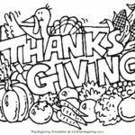 Раскраски ко Дню Благодарения на английском языке