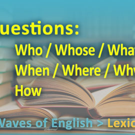 Wh-questions / Вопросительные слова в английском языке